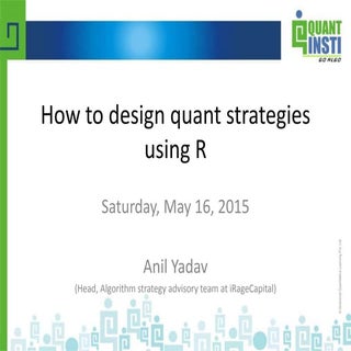 How to design quant trading strateg...