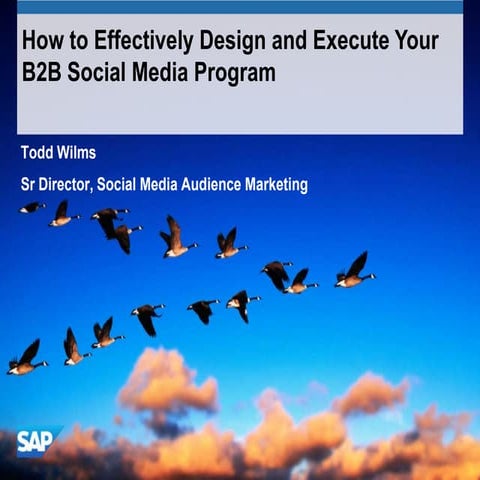 How to design you b2 b social program