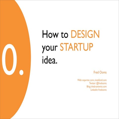 How to design your startup idea