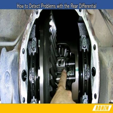 How to Detect Problems With the Rear Differential