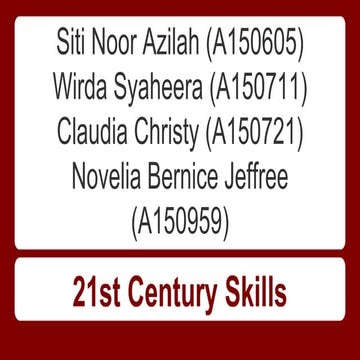 How to develop 21st century skills 
