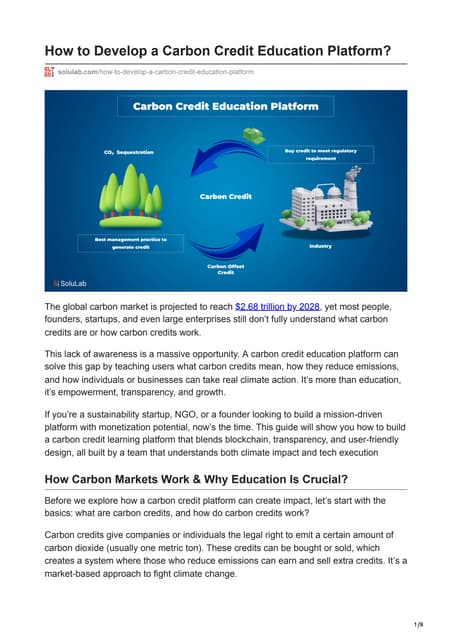 How to Develop a Carbon Credit Education Platform.pdf
