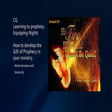 How to develop the prophetic. session #3