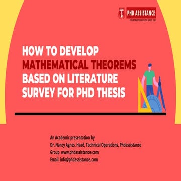 How to Develop Mathematical Theorems Based on Literature Survey for PhD Thesi...
