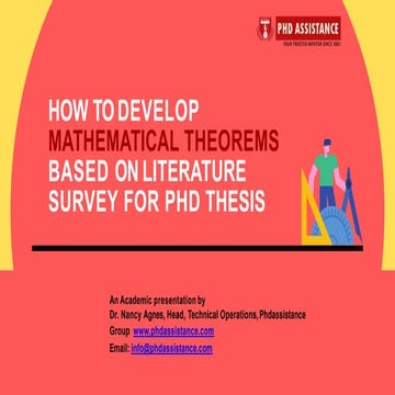 How to Develop Mathematical Theorems Based on Literature Survey for PhD Thesi...