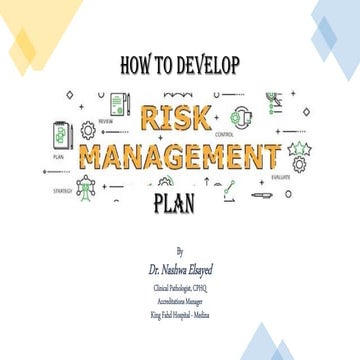 Healthcare Risk Management Plan