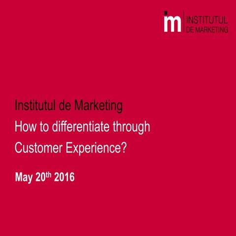 How to Differentiate through Customer Experience? 