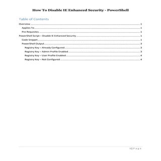 How To Disable IE Enhanced Security...