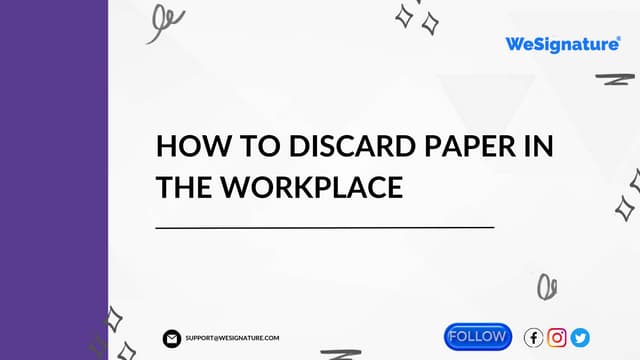 a simple guide to creating a paperless office - wesignature.com