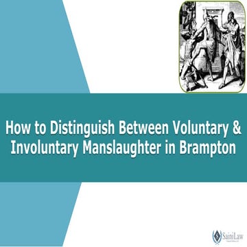 How to Distinguish Between Voluntary & Involuntary Manslaughter in ...