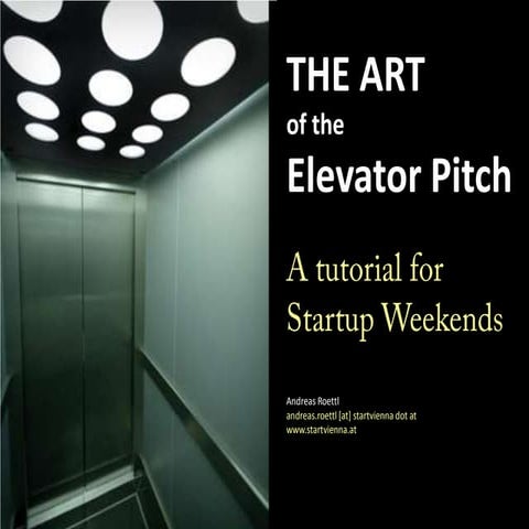 Tutorial STARTup Live Pitch