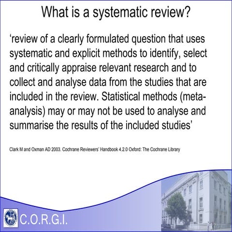 Literature review basics