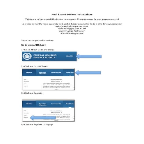 How to do a real estate review