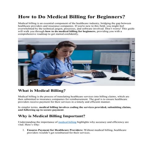 How to do medical billing for beginners.pdf