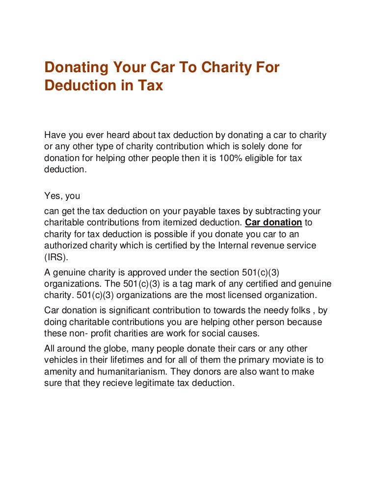 How to donate car for tax deduction complete guide.pdf