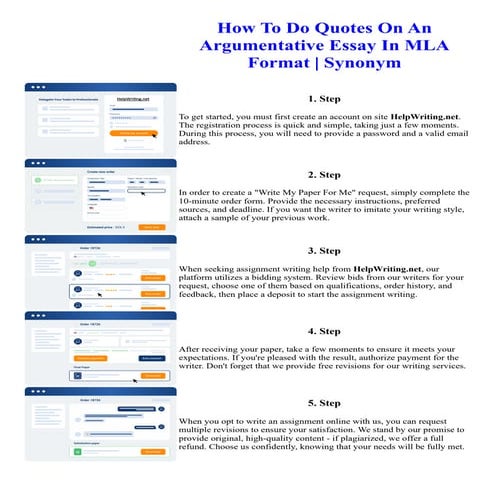 How To Do Quotes On An Argumentative Essay In MLA Format Synonym | PDF