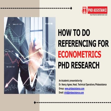 How To Do Referencing For Econometrics PhD Research - Phdassistance