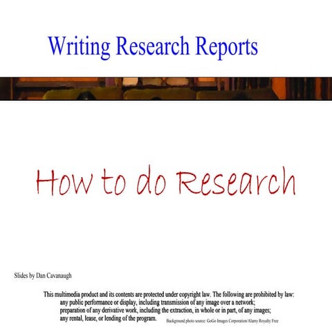 How to do research