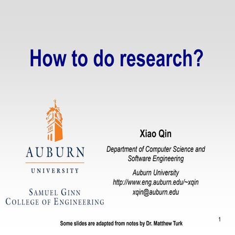 How to do research?