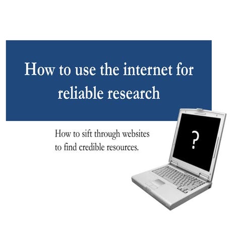 Effective Internet Research
