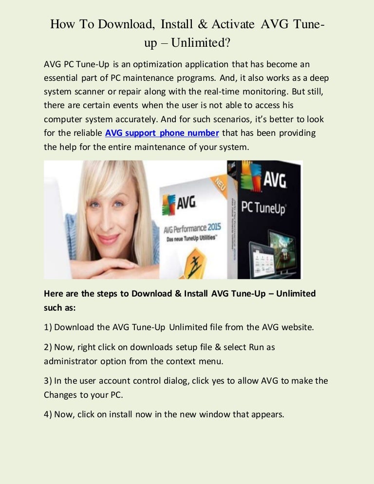 How To Download Install Activate Avg Tune Up Unlimited