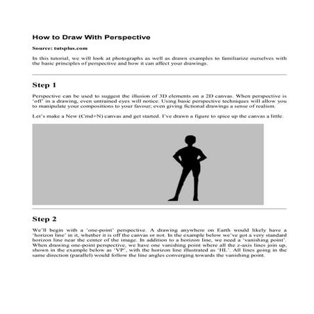 How to draw with perspective in ps