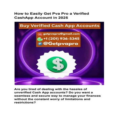 How to Easily Get Pva Pro a Verified CashApp Account in 2025.pdf