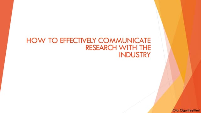 How to effectively communicate research with the industry.pdf