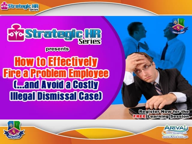 How to Effectively Fire Problem Employees and LEGALLY Win Labor Cases.