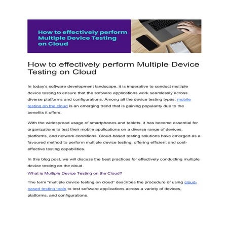 How to effectively perform Multiple Device Testing on Cloud (1).pdf