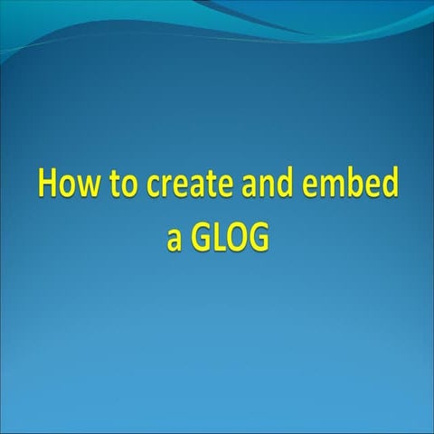 How to embed a glog in your blog 2015