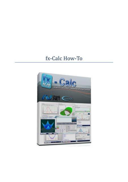 Manual de la calculadora fxcalc