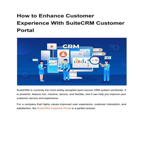 How to Enhance Customer Experience With SuiteCRM Customer Portal.pdf