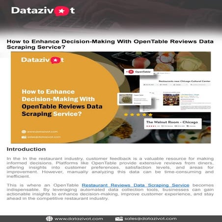 How to Enhance Decision-Making With OpenTable Reviews Data Scraping ...
