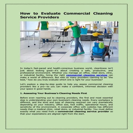 How to Evaluate Commercial Cleaning Service Providers.pdf