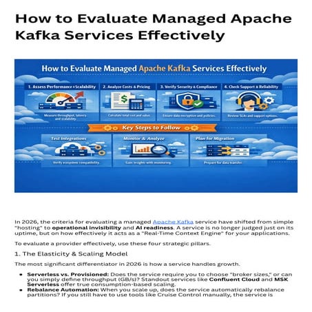 How to Evaluate Managed Apache Kafka Services in 2026: Key Criteria and ...