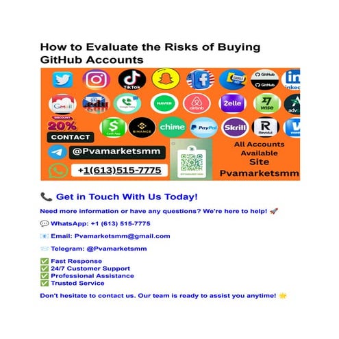 Comprehensive Guide to Evaluating Risks When Buying GitHub Accounts | PDF