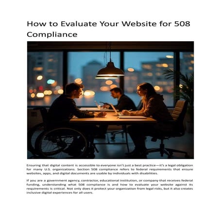 How to Evaluate Your Website for 508 Compliance.pdf
