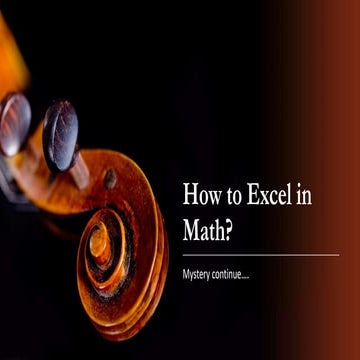 EXCEL IN MATH IN EASY STEPS