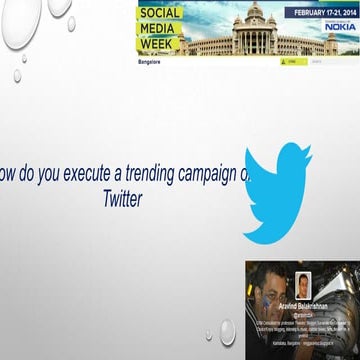 How to execute a trending campaign on twitter