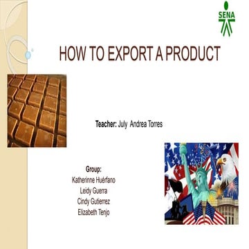 How to export a product? | PPTX