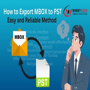 How to Export MBOX to PST : Easy and Reliable Method | PDF