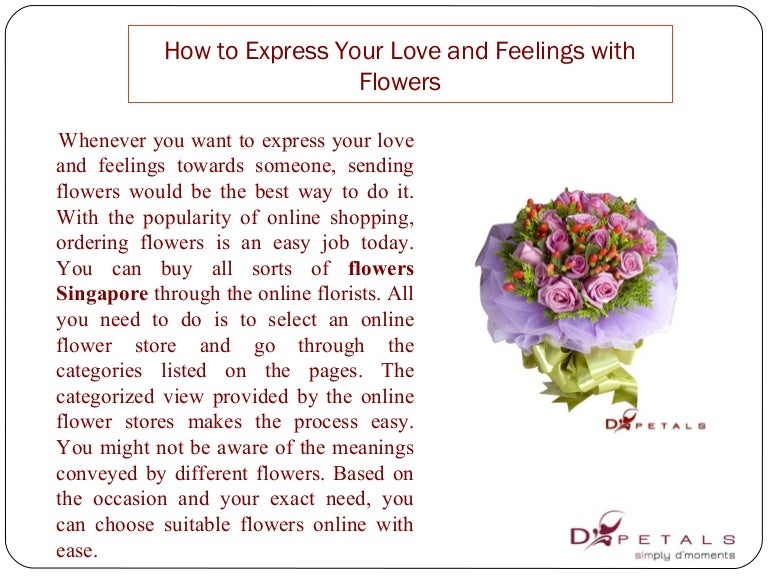 How to express your love and feelings with flowers