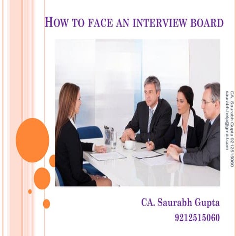 How to face interview board