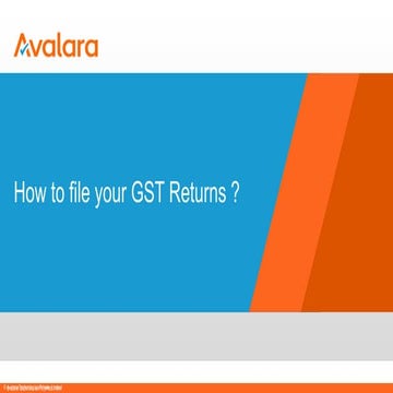 How to file gst returns ?