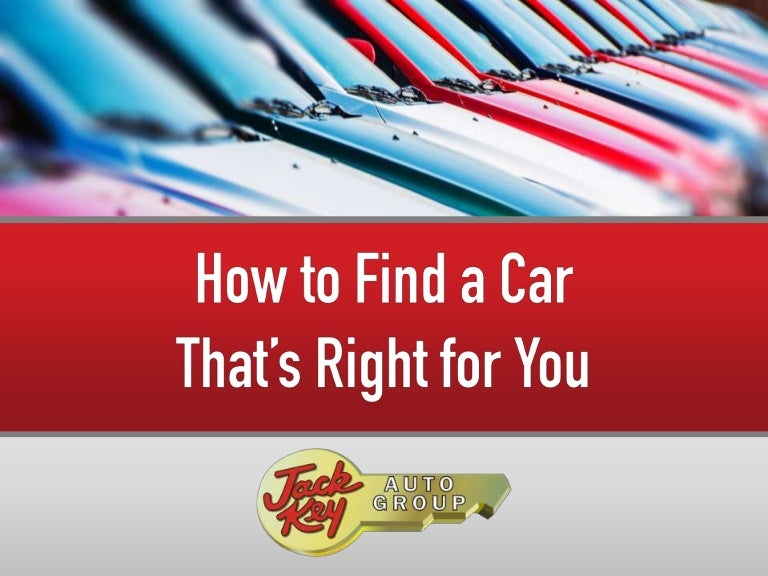 How to Find a Car That's Right for You