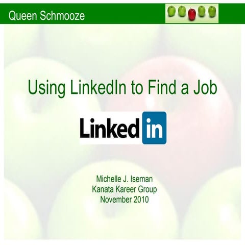 Using LinkedIn to Find a Job