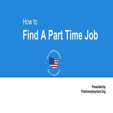 Your Guide To Finding The Perfect Part-Time Job | PDF