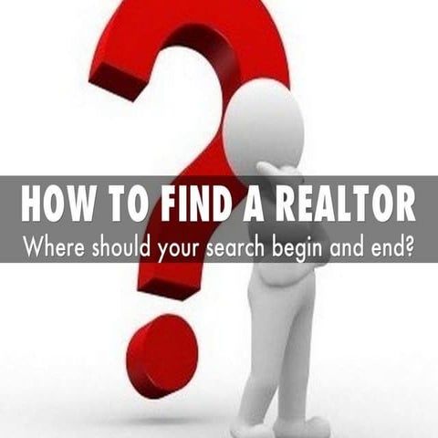 How to find a Realtor