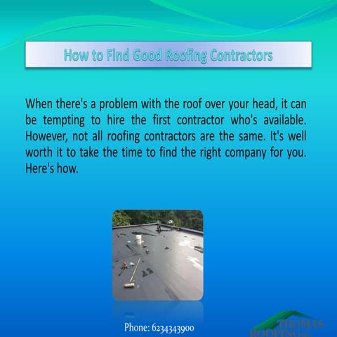 How to Find Good Roofing Contractors | PDF